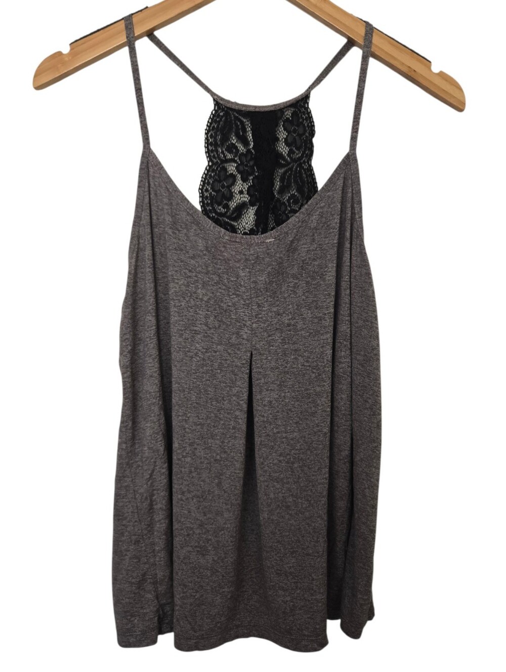 🖤 Jezebel Gray & Black Lace Racerback Pajama Set — Size L
